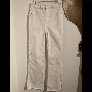American Eagle White Flare Jeans
